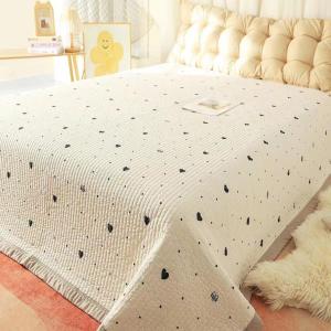 ผ้าคลุมเตียง กระโปรงเตียง ผ้าปูที่นอน 5ฟุต 6ฟุต Bed cover ผ้าฝ้ายด้ายไหม กันแพ้ ปูเตียง1.5/1.8m