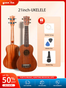 YUETU 21 inch Original Mahogany Ukelele Spruce Guitar ukulele with Free Thickened Bag +Pick*1+String*1set