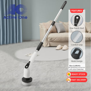 ACTIVEONE Multifunctional Electric Cleaning Brush Adjustable Speed 9 Type Brush Kitchen Bathtub Cleaning Steel Pembersih Elektrik Talas - Fulfilled by ACTIVEONE