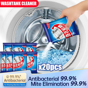 Serbuk pembersih mesin basuh Seleked Washing machine cleaner powder (20 bags x 50g) Deep stain removal Washing machine drum cleaner Washing Machine Sink 洗衣机槽清洁剂 洗衣机清洁剂