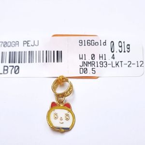 JIN JING PDR CHARM DORAEMON/DORAMI EMAS 916 TULEN 0.91G-1.12G