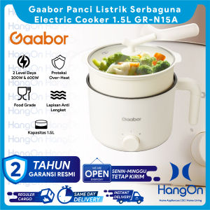Gaabor Panci Listrik Serbaguna Electric Cooker Anti Lengket 1.5L Kukusan Steamer GR-N15A