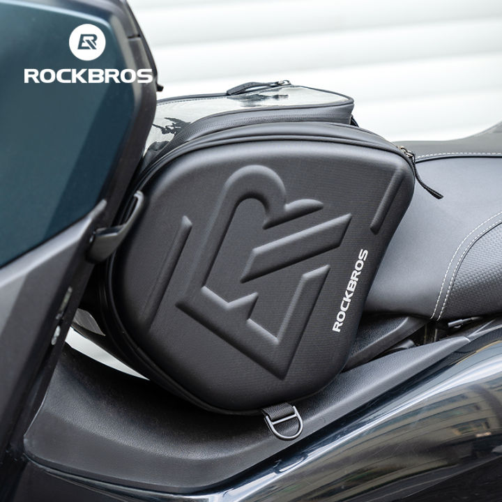 ROCKBROS Motor Fuel Tank Bag Hard Shell Pedal Motorcycle Triangle Pack ...