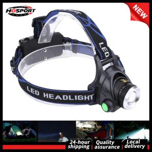 【HOSPORT】 High-Performance Waterproof Headlamp for Outdoor Sports Rechargeable LED Head Torch with Adjustable Brightness and Durable Build