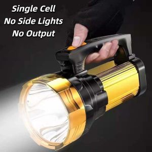 VEROM Dimmable Camping Searchlight Anti-splash Water with Side Lights Portable Mine Light Emergency Bright Powerful Handheld Lantern Outdoor