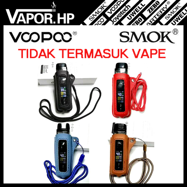 BISA COD) FOR Voopoo Vinci/ Smok Rpm Vape Leather Case untuk Voopoo vinci  mod Pod Smok rpm40 kit (no vape included) Red Brown Blue Black Vape Case  Voopoo - Lazada