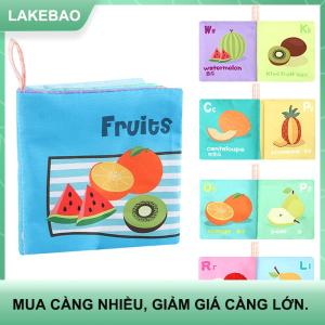 【LAKEBAO】 Sách vải trẻ em trẻ em nhận thức vải sách sinh vật biển thực phẩm Trái Cây kiến thức giáng sinh Halloween Quà Tặng