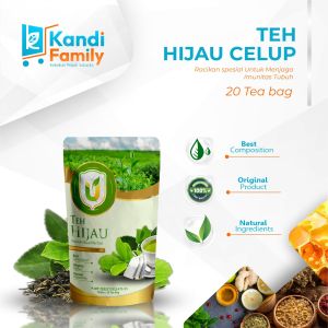 Herbal Teh Hijau Green Tea Tradisional Isi 20 Bag