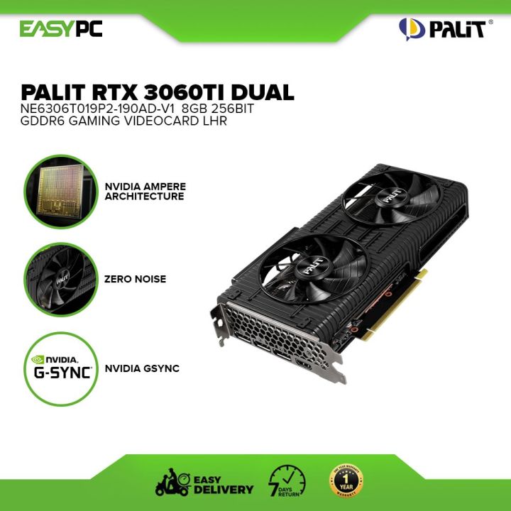 EasyPC Palit GeForce RTX 3060 Ti Dual NE6306T019P2-190AD-V1 8gb