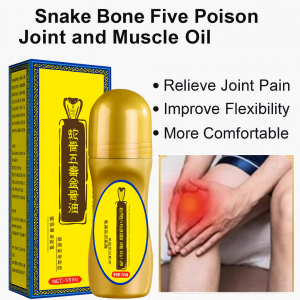 Snake Bone Five Poison Joint And Muscle Massage Oil Moxibustion Essential Oil Musculoskeletal Massage Fluid For Joint Health