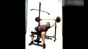 Yeesall Multifunctional Bench Press Weightlifting Bed Oblique Push-Up and Sit-Up Barbell