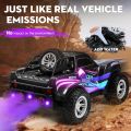 RC Cars 1:16 Remote Control Car for Boys 4-7 8-12,All Terrain Rechargeable Remote Control Truck for Kids, 2.4GHz Rc Monster Truck with Bodylight&Music&Spray, 20KM/H Car Toys for Ages 5-7, 8-13 Purple. 