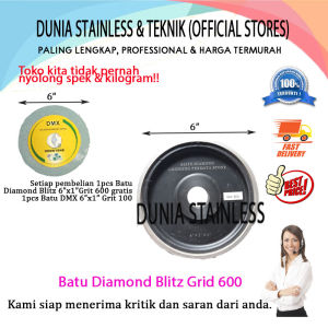 Batu diamond blitz grid 600 + DMX 6x1 grit 100 aksesoris teknik bengkel