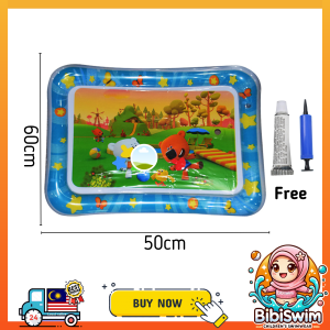BIBISWIM Playmat Mainan Baby 3 Bulan Tummy Time Toy Pillow Inflatable Cushion Kusyen Kembung Air