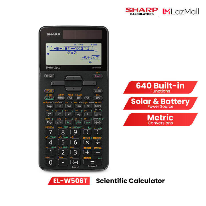 Sharp Scientific Calculator 640 Functions EL-W506T | Lazada PH