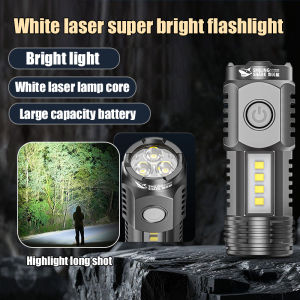 High beam Lamps and lanterns Lighting tools High Brightness Long Range Large capacity waterproof Multispeed lighting Strong light rechargeable flashlight/White laser super bright flashlight