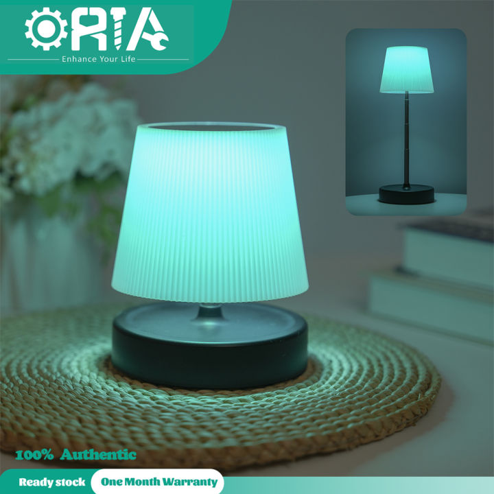 ORIA LED Touch Bedside Table Lamp Rechargeable Night Light Color ...