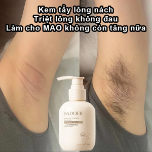 Kem tẩy lông dành cho da nhạy cảm an toàn hiệu quả trong 5 phút không đau rát 150g và Gel dưỡng da sau tẩy lông