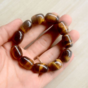 [HCM]Vòng tay lắc tròn đá mắt hổ-Nhiều cỡ ly