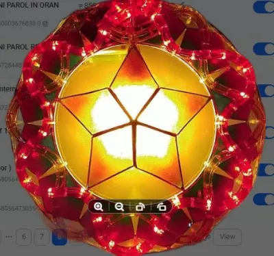 AUTHENTIC CAPIZ MINI PAROL IN ORANGE 220V/ LED