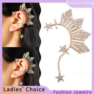 [COD] liuchuanbing Jewellery 1Pc Rhinestone Star Ear Clips Non- Ear Cuff Clip Jewelry Catriona Gray Miss U Ear Cuff Inspired Three Stars And The Sun
