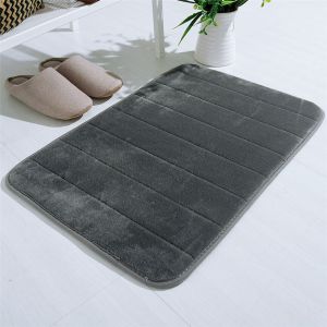 Absorbent Soft Memory Foam Floor Mat / Bath Bathroom Bedroom Shower Kitchen Rug Decor Anti Slip 40CM x 60CM