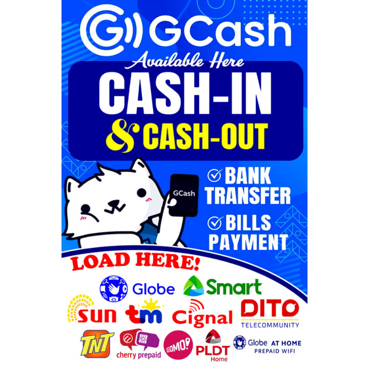 GCash Tarpaulin Banner 2x3ft | Lazada PH