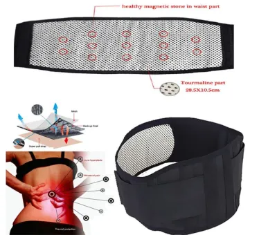 Self-heating Therapy Waist Belt Lumbar Support Pain Massager Infrared Magnetic Back Brace Support Adjustable Posture Belt
