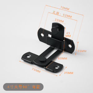 Slot Pintu Geser/Kunci Pengait Sudut 90 180  Derajat Stainless/Gerendel Pintu Lemari Sliding Tekuk/Gesper Alat Keamanan