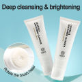 BSKM Cleanser Face Whitening Foam Face Wash Deep Cleansing & Brightening Cleansing Milk Centella Nicotinamide Refreshing Mild 120ml. 
