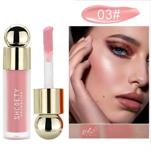Blush Velvet Matte Liquid Lipstick Lip Glaze Natural Lasting Blush Eye Shadow Integrated Blush Liquid
