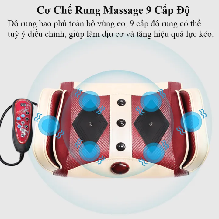 Máy massage thắt lưng và cột sống, máy massage hồng ngoại đa năng cao cấp
