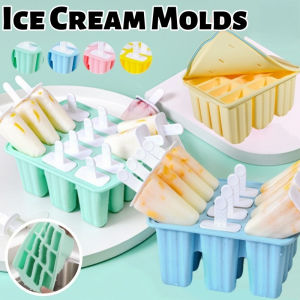 12 Grid Ice Cream Mould Easy To Demold Silicone Popsicle Tray with Lid for Freezer Homemade Ice Cube