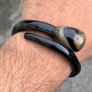 Gelang Pria Akar Bahar Hitam Bonggol Size Kantoran