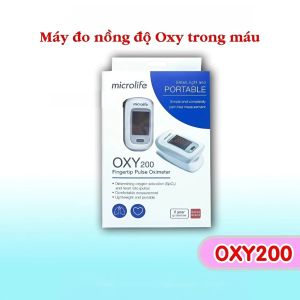 Máy đo oxy máy đo SPO2 máy đo nồng độ oxy trong máu và nhịp tim Microlife OXY200 - Happy Home 4U
