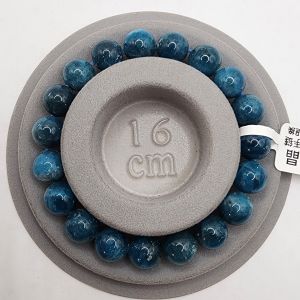 (SG Seller Ready Stocks) Top Grade Natural Blue Apatite Gemstone Bracelet 10mm+ 顶级天然藍磷灰石手链 10+毫米