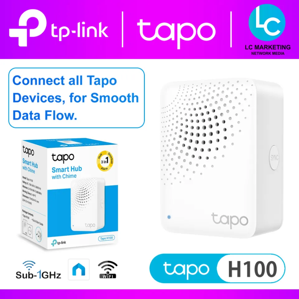 TP-Link Tapo H100 Smart Hub with Chime Tapo T100 T110 T310 T315