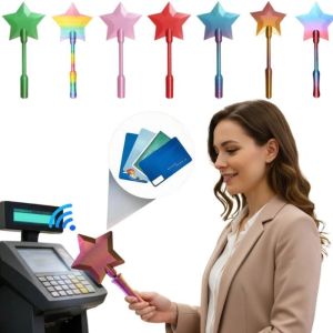 Contactless Payment Card Holder Portable Star Magic Credit Card Clip Wand Lightweight Birthday Gifts