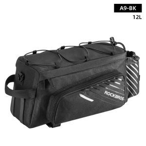 ROCKBROS Bicycle Carrier Bag MTB Bike Rack Bag Trunk Pannier Cycling Multifunctional Large Capacity Travel Bag