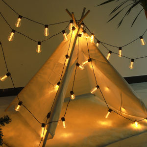 ไฟประดับ ไฟตกแต่ง LED solar lightไฟปีใหม่ โคมไฟโซลาร์เซลล์ตกแต่งสวนลานบ้านกลางแจ้งและแคมป์ปิ้ง ไฟแต่งสวน โคมไฟโซลาร์เซลล์ตกแต่งสวนลานบ้านกลางแจ้งและแคมป์ปิ้ง ไฟลูกแก้ว LED ประหยัดไฟ 6.5 ม ไฟสีคริสต์มาส