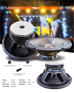 Komponen Speaker Audio Seven AS12700 – 12 Inch Woofer Magnet Besar Original