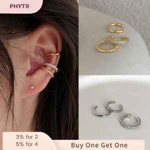 PHYTR HOT 3Pcs Simple Round Wrap Earrings Cartilage Ear Clip No Pierce Cartilage Earrings Ear Cuff