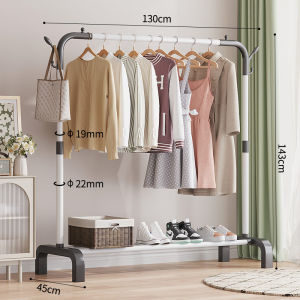 Metal  Single/Double Rod Clothing Hanger Rack / Rak Penyangkut Pakaian Batang Tunggal / Ganda /双杆衣架