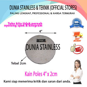 Kain poles 4in x 2cm stainless steel tangga pagar alat teknik