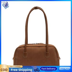[Ueb Wholesale Center]Shoulder Bag for Women Multi Pocket Underarm Bag Faux Suede Zipper Handbag Satchel Bag for Work Shopping