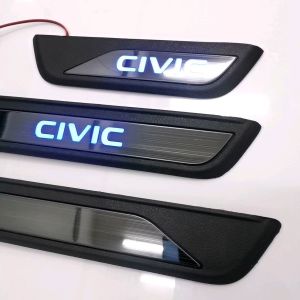 Vemart honda civic fe led door sill plate door step Protector 2021 2022