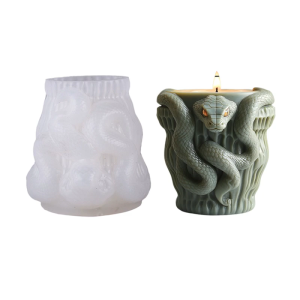Silicone Snake Mold Suitable for Handmade Resin Decorative Cups and Creative Succulent Planter Crafts