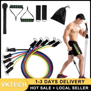 Complete Resistance Band Set 150 LBS for Full Body Workout Elastic Exercise Bands for Yoga Pilates and Strength Training