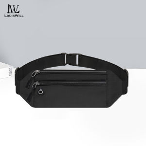 LouisWill Fashion Sports Bag Outdoor Waist Pack Bag Ultrathin Pouches Adjustable Running Pouch Waterproof Crossbody Bag Money Phone Waist Fanny Pack Jogging Belt Fanny Pack for Workouts Sports Outdoor