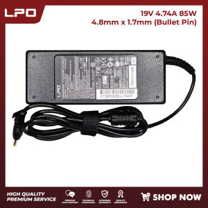 LPO Laptop Charger Adapter 19v 4.74a 90w 4.8mm 1.7mm Yellow Tip Compatible with HP dv1000 dv2000 dv6000 dv8000 DV2700